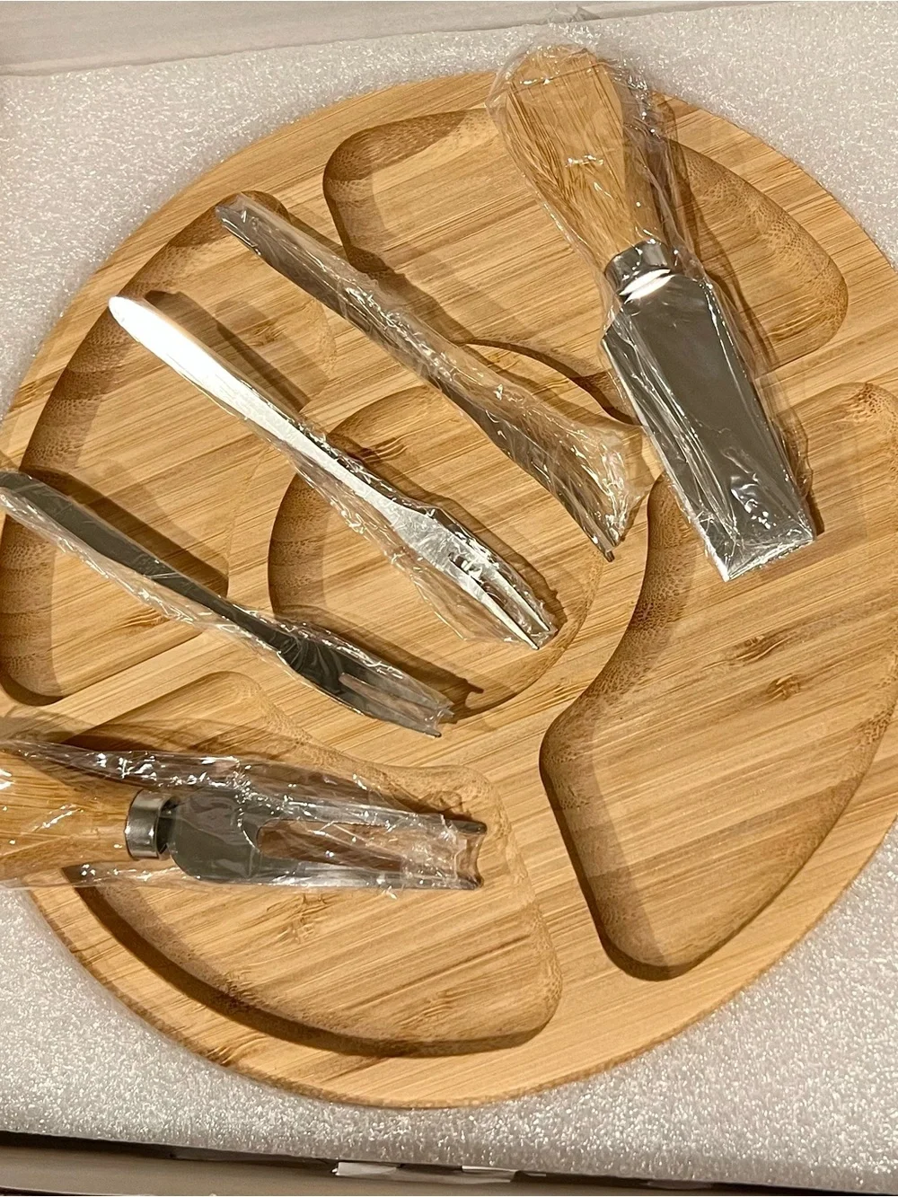 Bambüsi Collection Premium Bamboo Charcuterie Board Set - Natural Bamboo